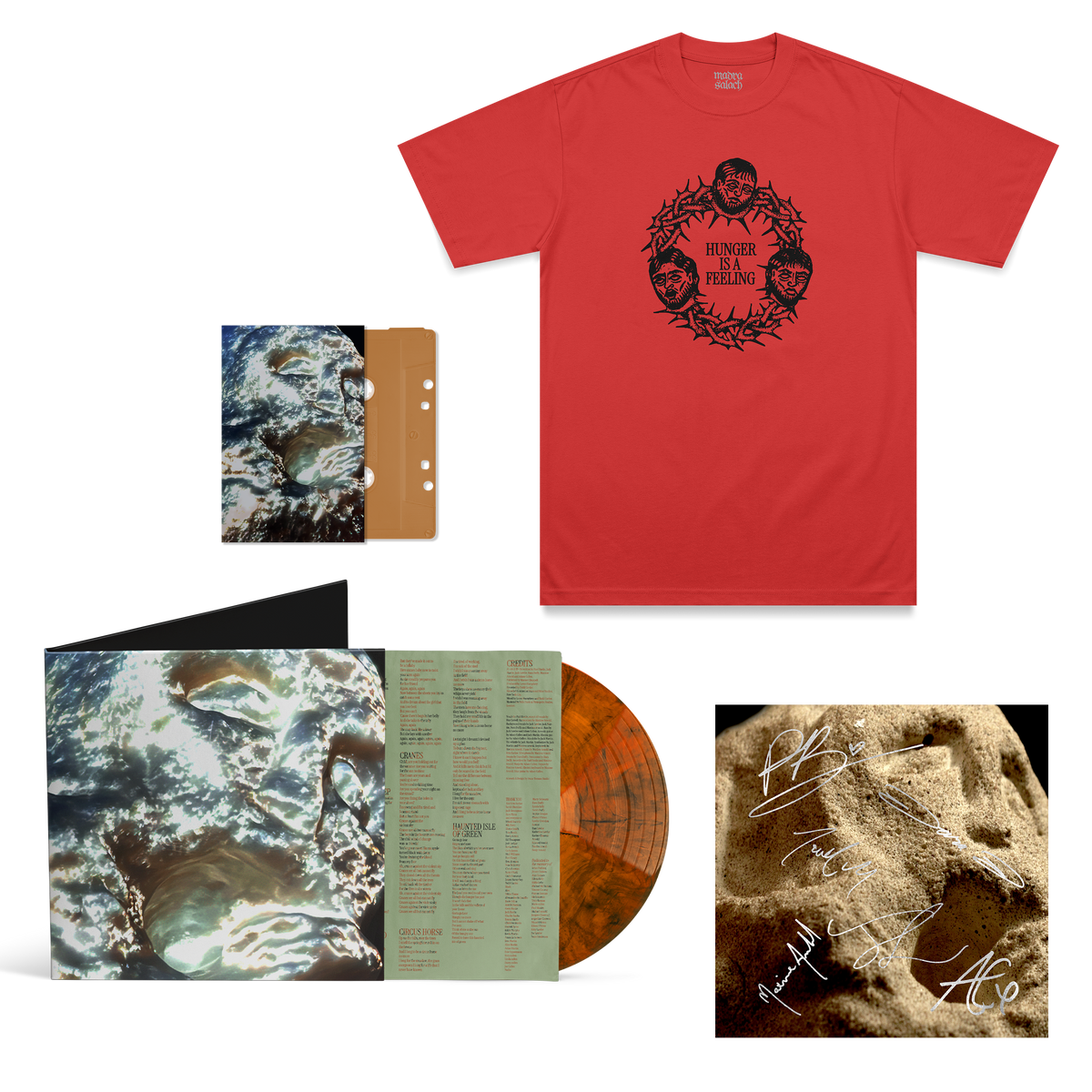 Red Hunger T-Shirt, Molten Edition LP, Cassette & Signed Art Card