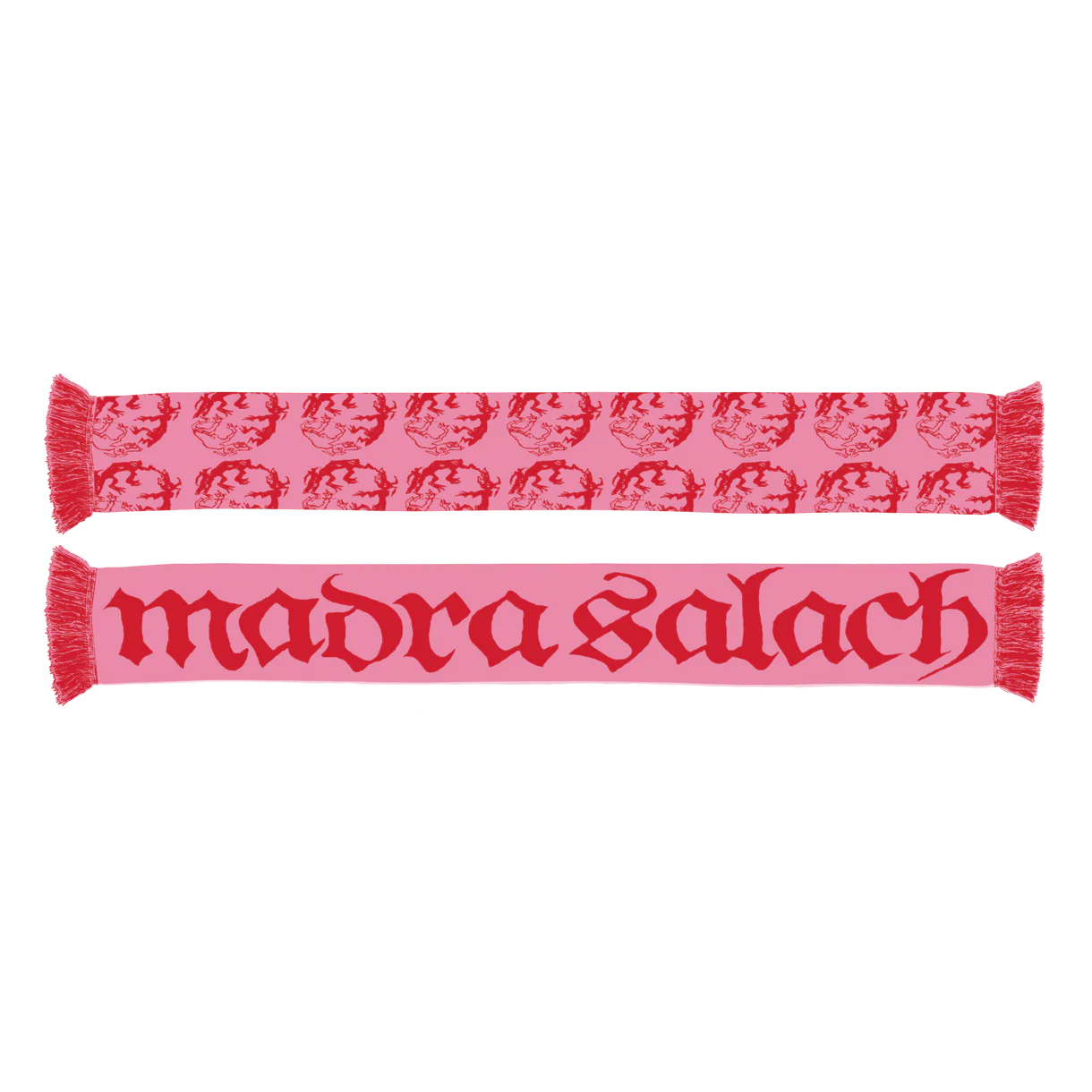 Madra Salach - Pink & Red Logo Scarf