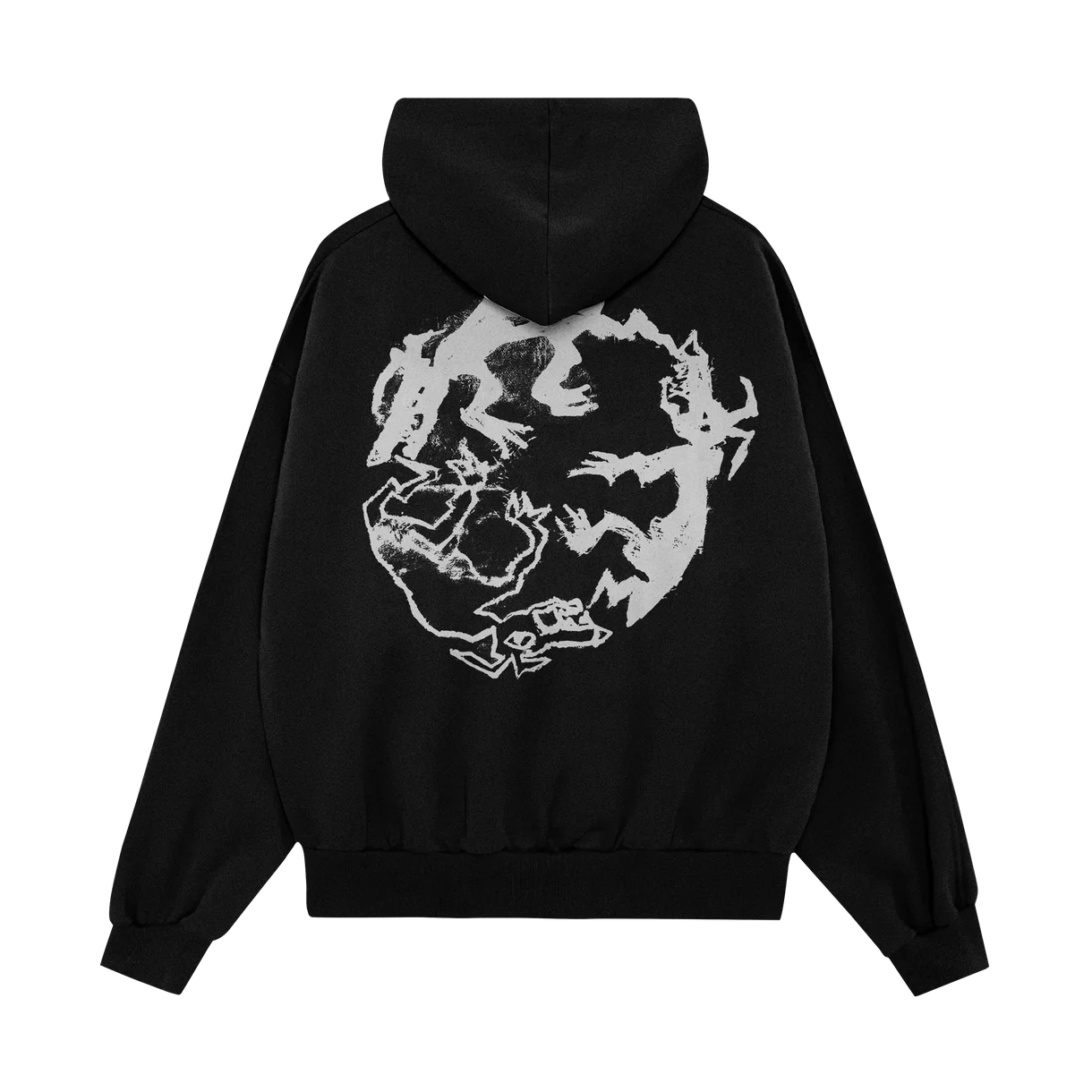 Madra Salach - Black & White Logo Hoodie