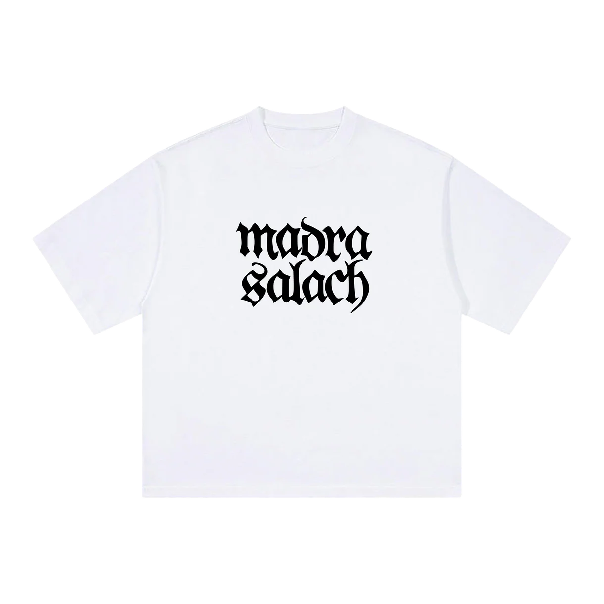 Madra Salach - White & Black Logo T-Shirt
