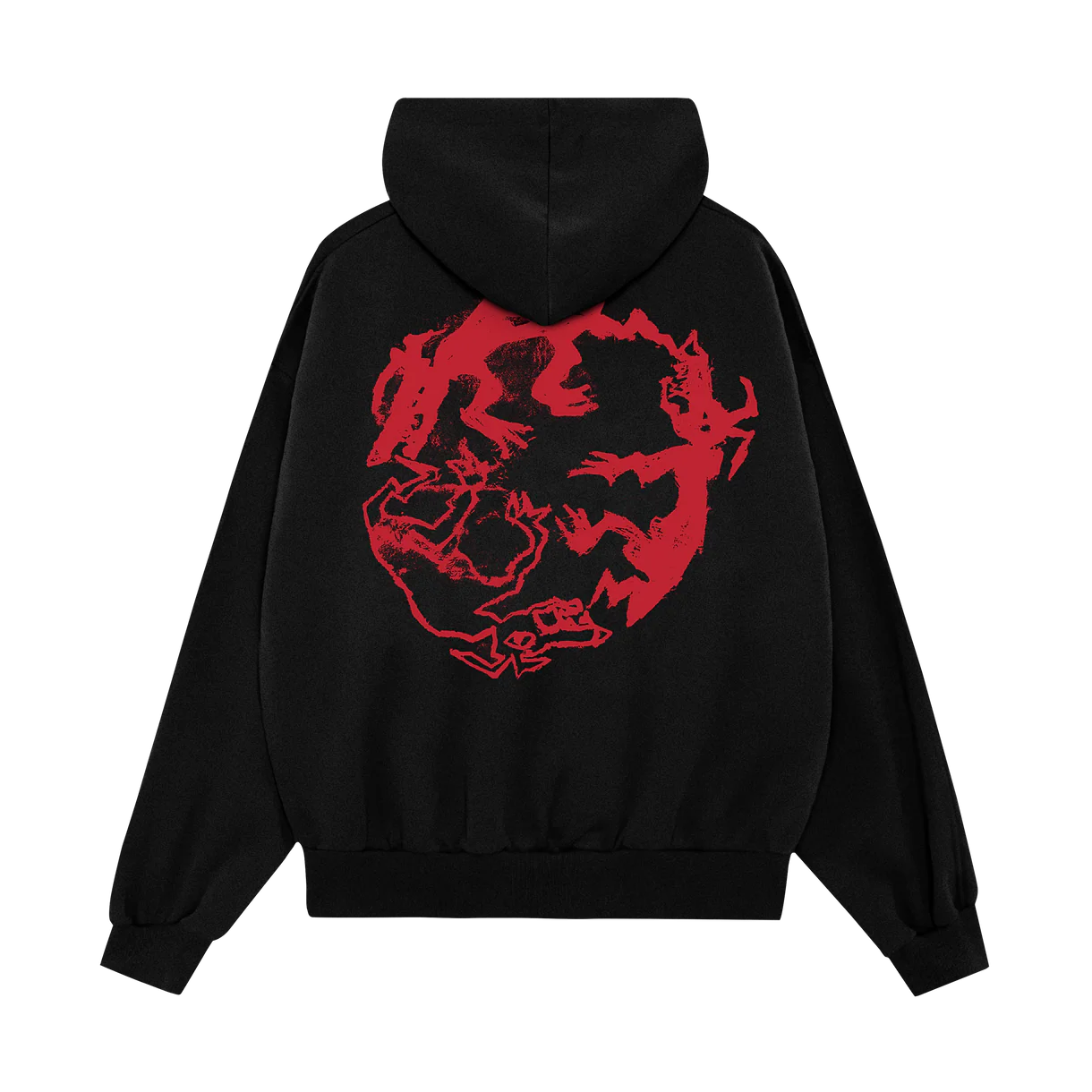 Madra Salach - Black & Red Logo Hoodie